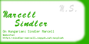 marcell sindler business card